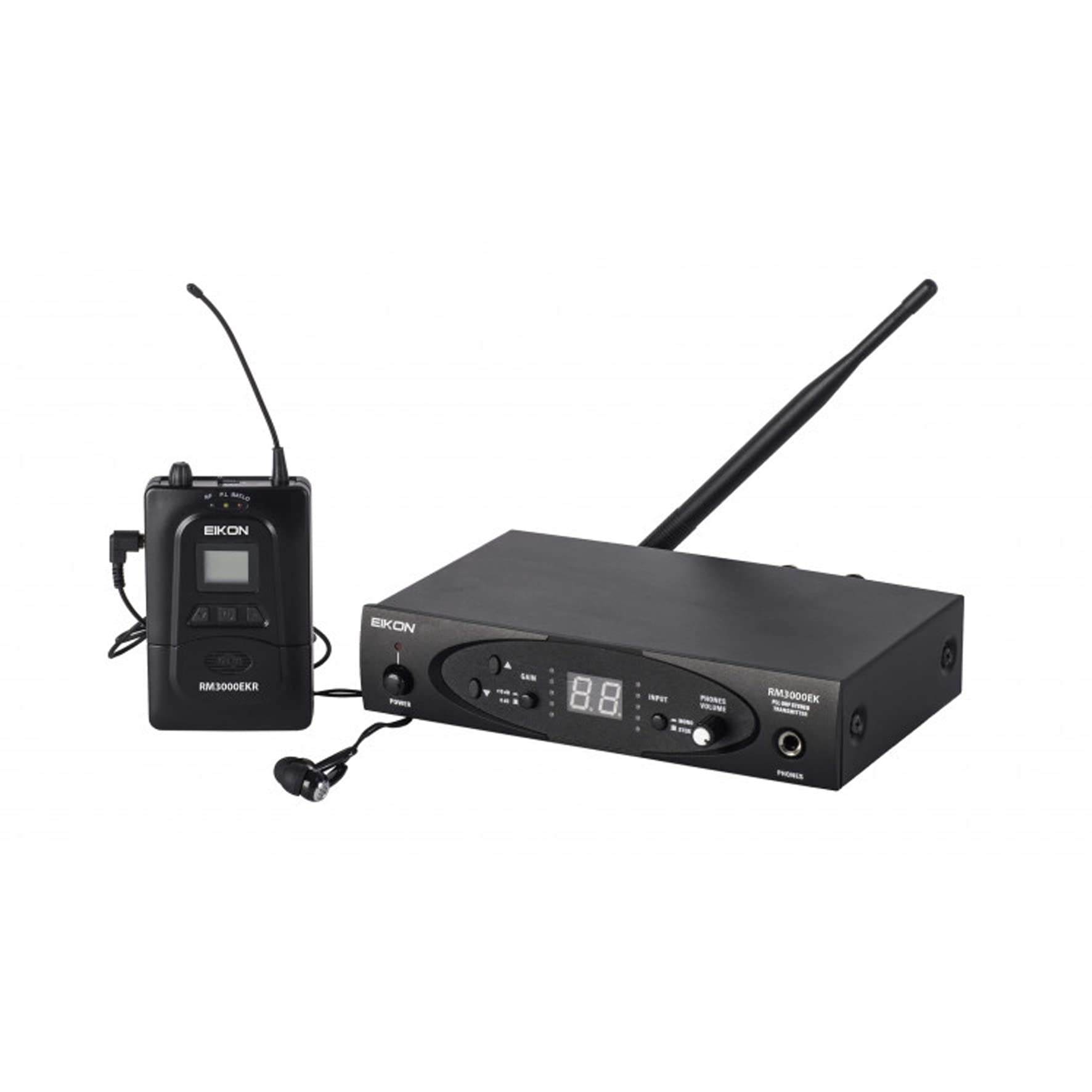 Proel EIKON RM3000EK Professionelles In-Ear-Monitor für Sänger, schwarz