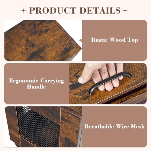 Sbanmao SM-LZWJL-GK-US Rolling File Cabinet Cart, Hanging File Organizer Box With Lid For Home Office thumb #4