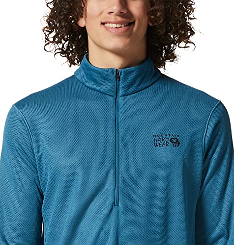 Mountain Hardwear Men's Standard Airmesh 1/2 Zip, Caspian, Large #TOP3