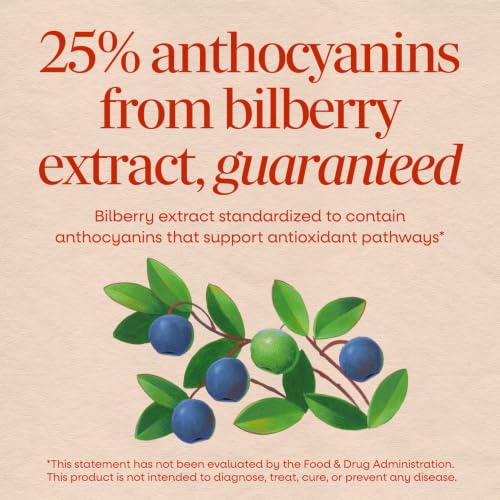 Nature's Way Bilberry, Eye Health Support Supplement for Adults*, 90 ct - image 3