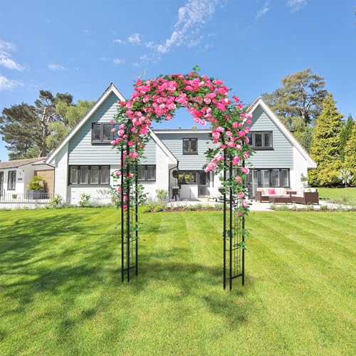Arbuxzuy 7ft Metal Garden Arch Trellis for Climbing Plants by Arbuxzuy - Used condition - Image 3