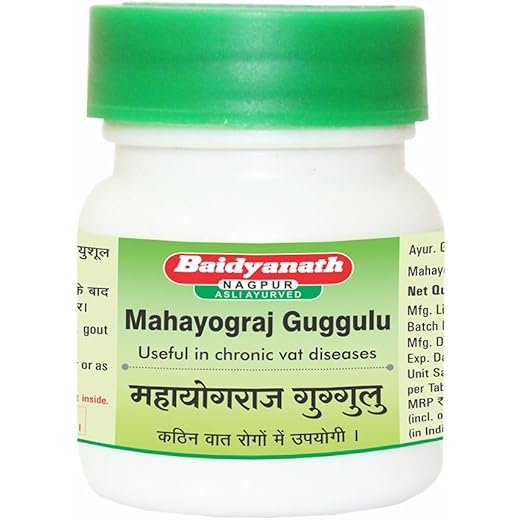 Baidyanath Mahayograj Guggulu Tablets - 40 Count