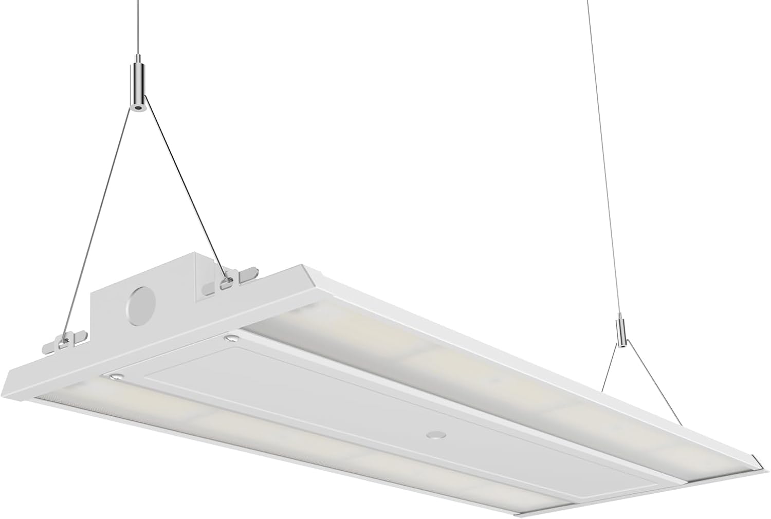 HYPERLITE 210W LED Linear High Bay Light: 0-10V Dimmable 33600LM 5000K Shop Lights AC120-277V - 2FT Linear Light for Warehouse Workshop Garage UL Listed