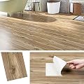 Livelynine 6x36 Peel and Stick Floor Tile Wood Look Waterproof Vinyl Flooring Peel & Stick Renter Friendly Floor Wood Vinyl Plank Flooring Planks Self Adhesive Sticky Tiles Laminate Removable 4-Tiles