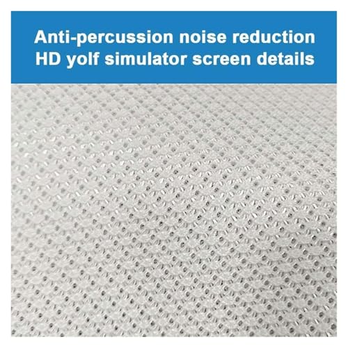 Écran d'impact golf HD blanc et silencieux pour simulateur maison
