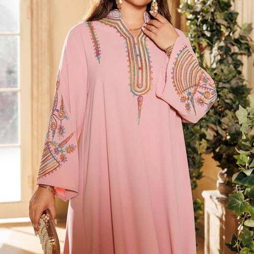 Abaya musulmana bordada para mujer: siéntete radiante y sofisticada esta noche 7
