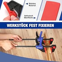 WORKPRO Einhandzwingen 2 Stück, Schraubzwingen Set Spannweite 305mm – Ansicht 7