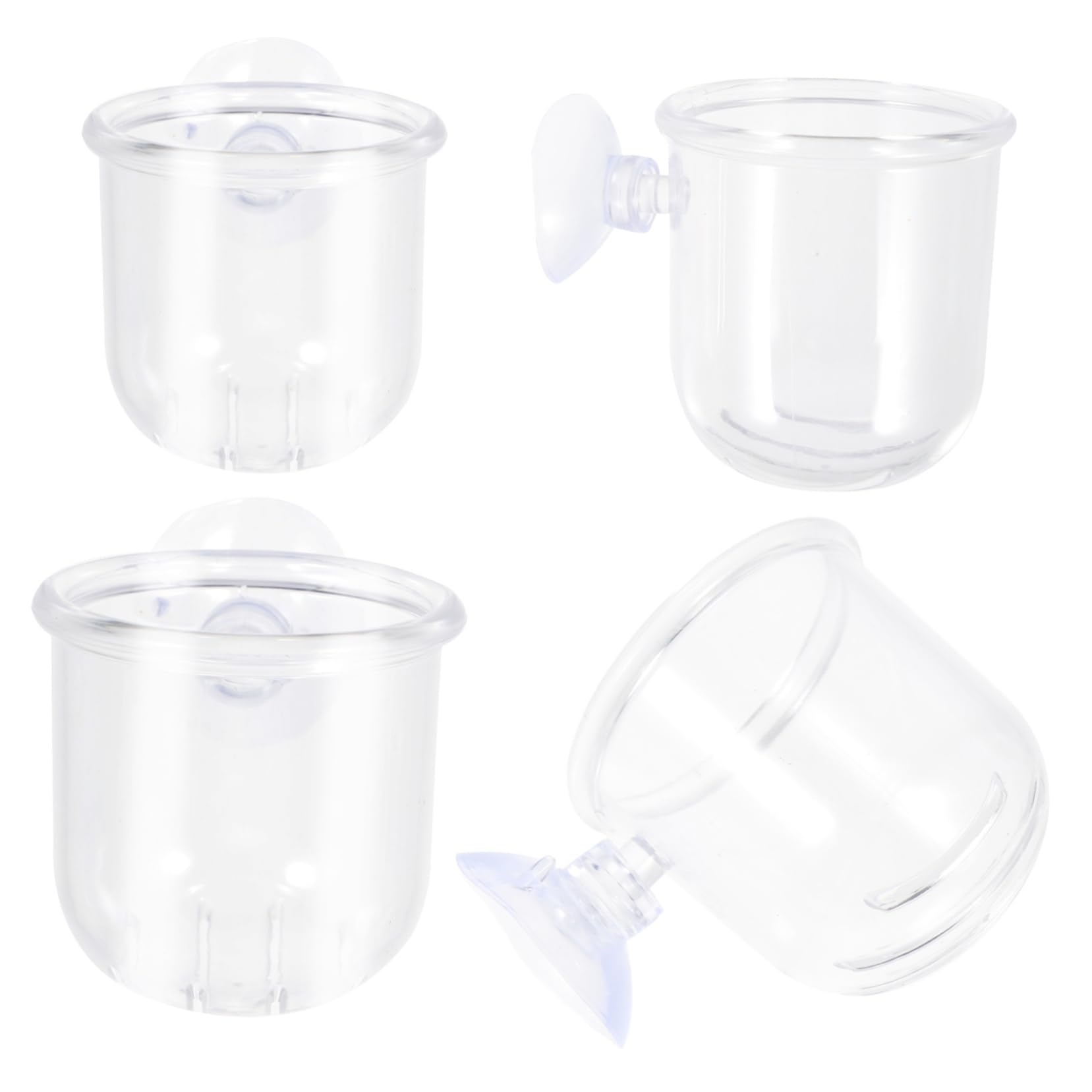 COSMEVIVI Automatic Fish Tank Feeder Cups Aquarium Supplies Red Worm Feeder Fish Food Dish