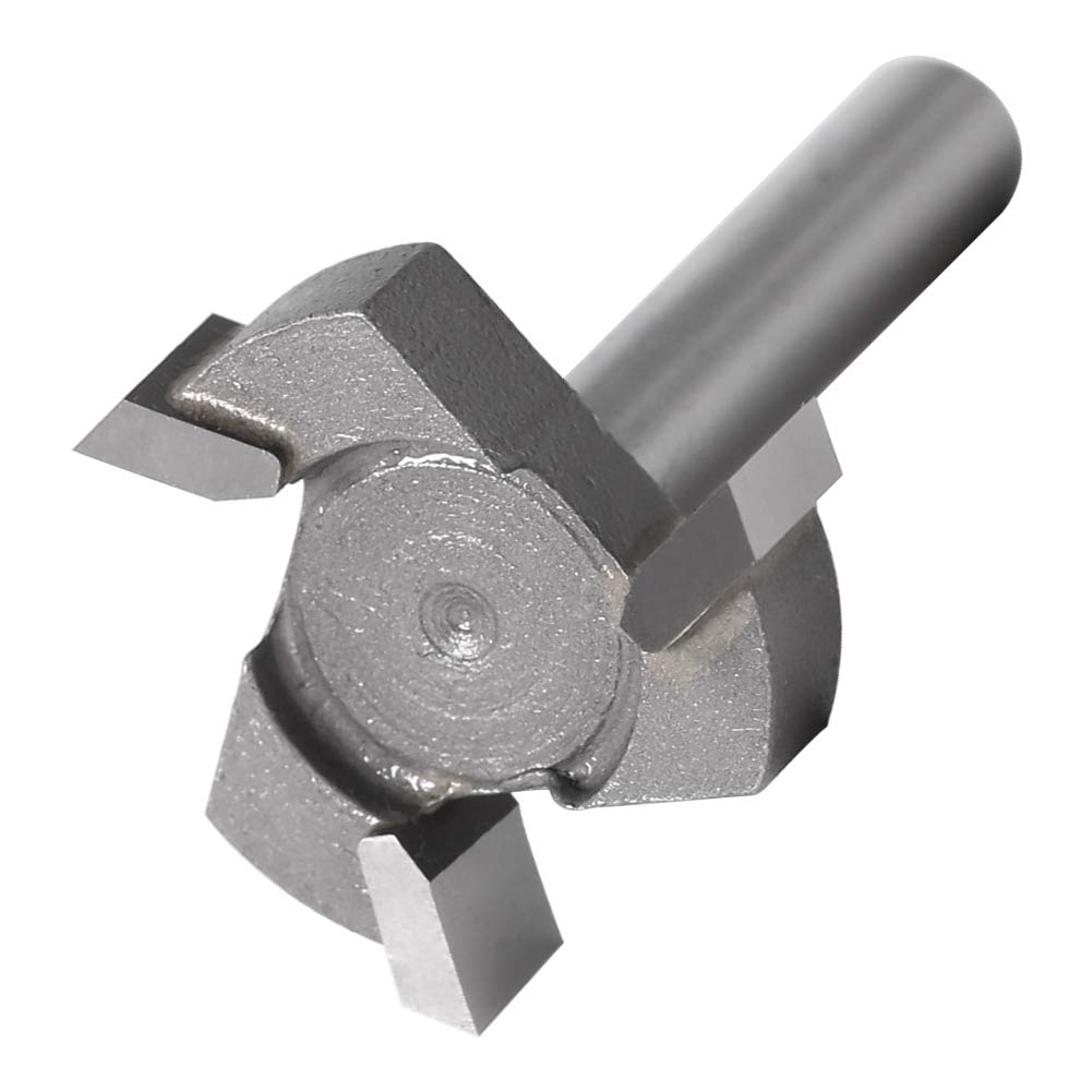 JINchao-router bits, T-Slot Router Bit 6mm Shank 1/4? Shank 3 Teeth Milling Straight Edge Slotting Milling Cutter Cutting Handle For Wood Woodwork , for Home DIY ( Cutting Edge Length : 6.35mm Shank )