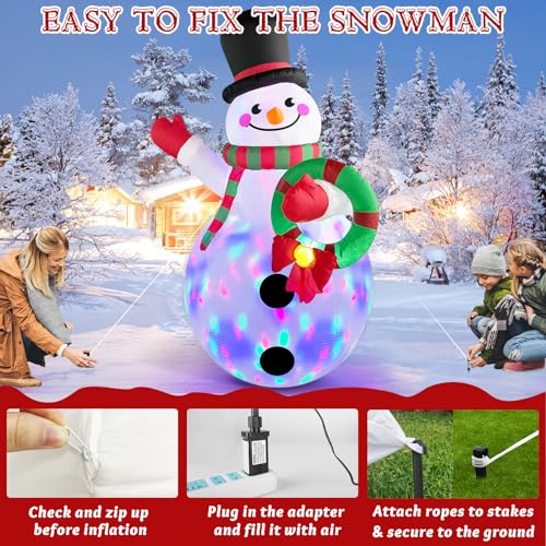 Micocah C8 8Ft Christmas Inflatables Outdoor Decorations thumb #5
