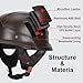 LNCHAO German Style M35 Handmade Leather Retro Motorcycle Helmet 1/2 Vintage Half Face Helmet for Adults Men & Women DOT Approved,Open Face Helmets for Cruiser Scooter Chopper (Cognac Brown,Medium)