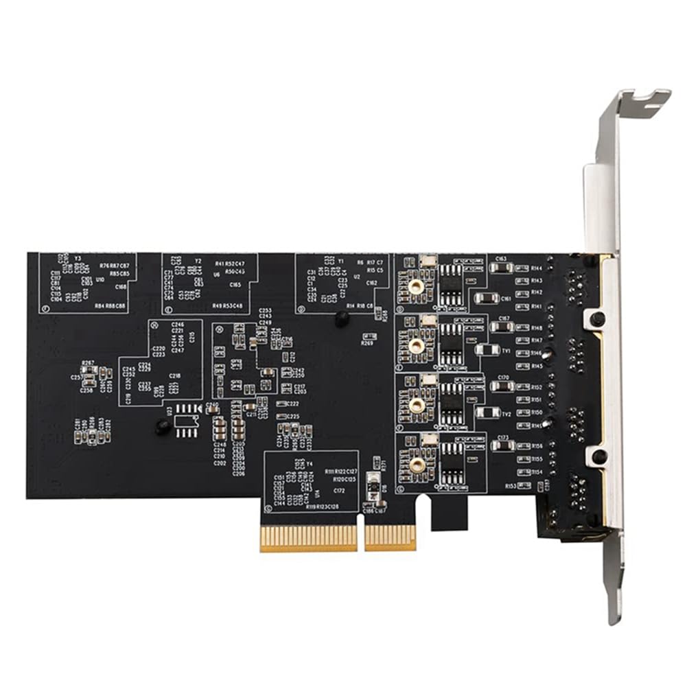 Scheda di rete di gigabit di 4 porti - Port Server Scheda di rete Gigabit PCIe 2,5 Gigabit RJ45 Lan 10/100/1000/2500Mbps Realtek 8125B Chip