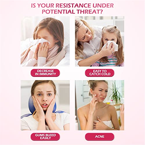 999 China Vitamin E (400 Iu) Dl-Alpha, Vitamin C Dietary Supplement For Antioxidant Support, Immune & Health - 60 Vegan Chewable Tablets #TOP7