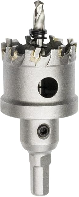 Meccion TCT Carbide Hole Saw Drill Bit, Heavy Duty Industrial Grade Hole Cutter for Stainless Steel, Metal, Alloy, Cast Iron, Copper (38mm)
