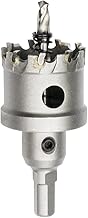 Meccion Lochsäge Hartmetall-Bohrer, Hochwertiger TCT Metall Lochsäge Bohrer für Edelstahl, Eisen, Legierung, Holz, Kunststoff (35mm)