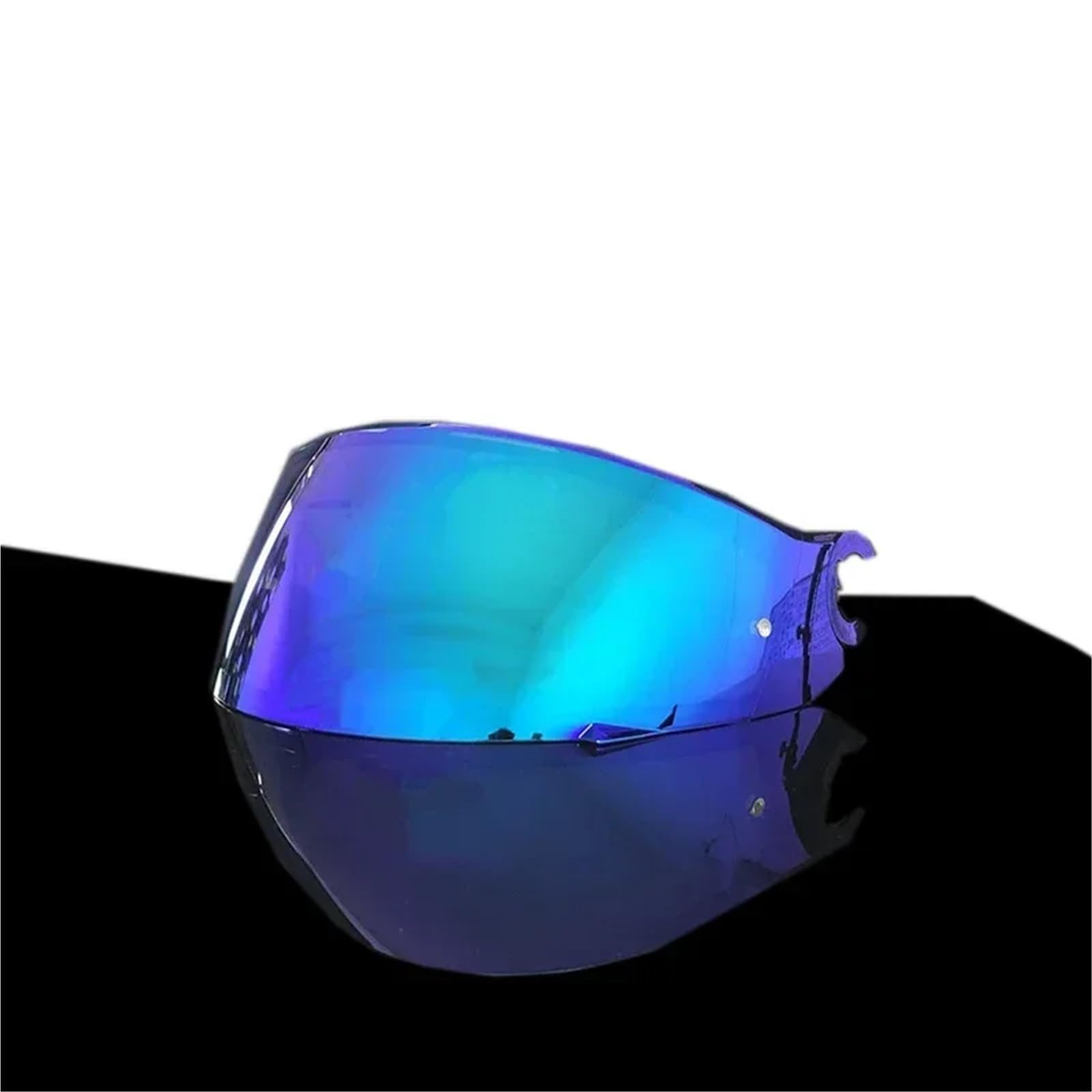 Visiera per casco Visiera for casco Lente di ricambio for integrale Accessori for visiera Copricasco for moto protezione antipioggia antigraffio(Revo blue)