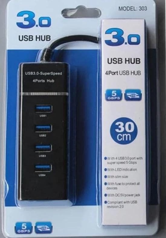 BSVR Mini USB HUB 4.0 Port SuperSpeed 3.0 Led Indication for PC, Laptop, Computer Pendrive, Mouse, Keyboards, Camera, Mobile, Tablet, TV Etc (Working) All Windows and USB Product_M40-image-44