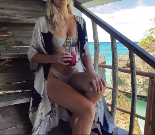 Image of Breezy Lane Kimonos for Women Swimsuit Coverups Beach Cover Up Swimwear Cardigan Summer
