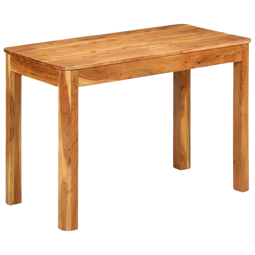 Table acacia massif miel 110x55 cm de salle à manger durable
