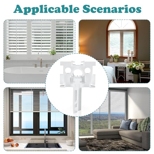 Ouligay 12 peças de suporte de reparo de persiana vertical, peças de reposição de persianas verticai