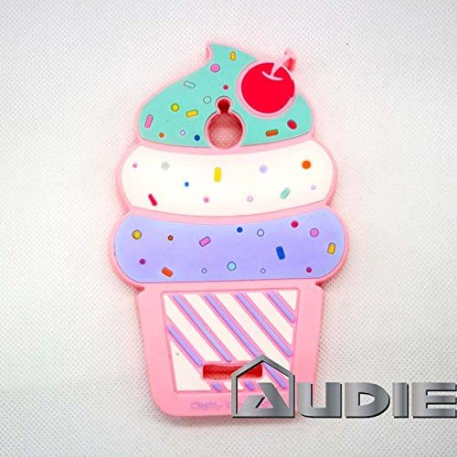 audie Cartoon Ice Gream 3D ice cream Soft Silicone back case cover For Smart Mobile Phones(HTC Desire 510 D510/ Desire 512)
