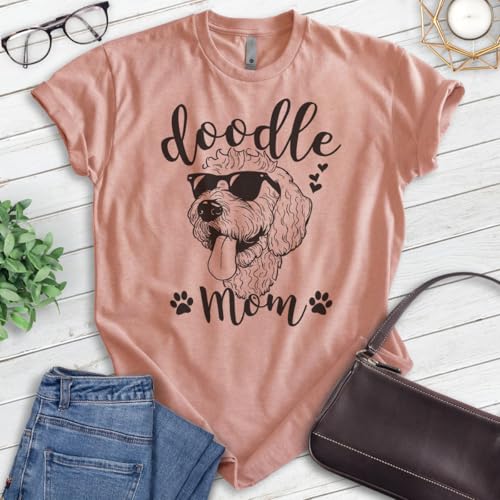 EVERTREE CLOTHING Doodle Mom T-Shirt, Unisex Women's Shirt, Golden Doodle Owner, Best Dog Mom Gift3