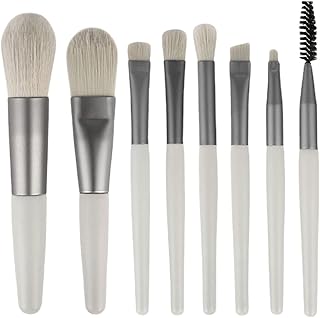 Pruie Kit de pincéis cosméticos de maquiagem 8 pçs conjunto pincel de blush/pincel de base/pincel de sombra de olho/pincel de tintura halo/pincel de sombra de nariz/pincel de sobrancelha/pincel d