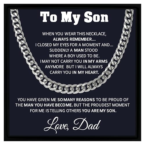 Collier fils de la part de papa : offrez enfin un bijou masculin durable qui ne ternit pas