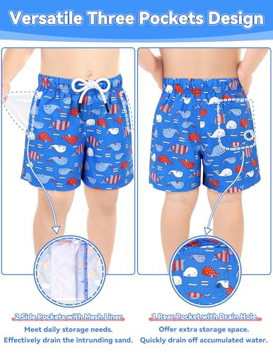 Image of Olreco Toddler Swim Trunks Baby Boy Bathing Suit Quick Dry Kids Swimsuits Boys Board Shorts Kids Swim Shorts Boys' Swimwear