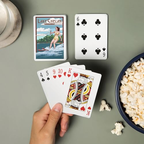 Juego de 52 cartas estilo póker Lake Chelan miniatura 2
