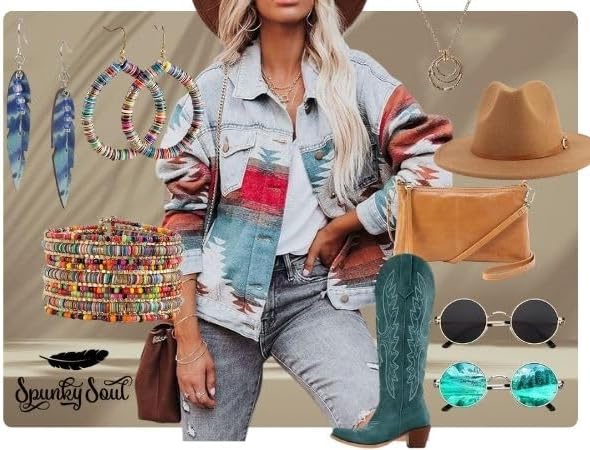 SPUNKYsoul Boho Colorful Multi-Layer Heishi and Gold Bead Wrap Bracelet – Vibrant Stacked Stretch Bangle Style for Everyday, Festival, or Vacation Wear (Fits Most) - Image 7