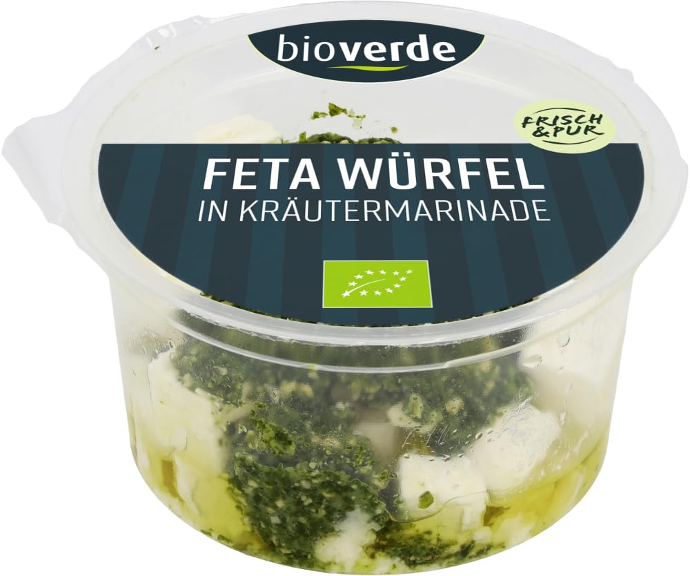 Bio Feta-Würfel mit Kräuter-Marinade 6 x 125 g