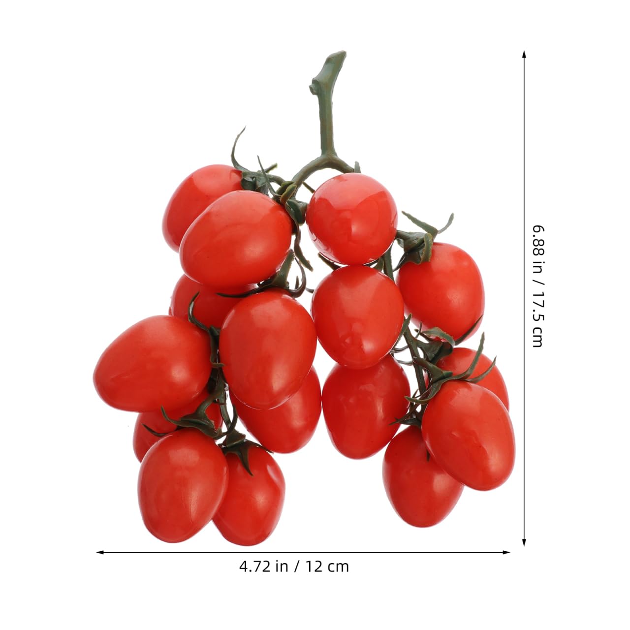 Amosfun Frutas artificiales artificiales para decoración del hogar, decoración para fiestas, decoración de fiestas, guirnalda de tomate falso, naranja, tulipán, tomate artificial, fruta artificial