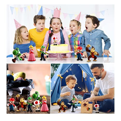 EKKONG Taartfiguren, mini-figuren, taartdecoratie, mini-figuren, set, verjaardagsfeest, cupcake-figuren, party… - Image 8
