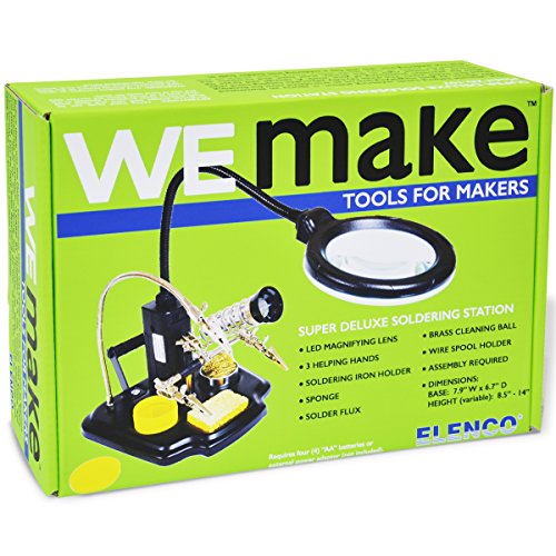 Wemake Soldering Station With Led Illuminated Magnifying Lens And 3Rd Helping Hand #TOP1