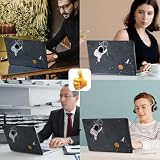 HLAAJJX Etui na MacBooka 12 cali 2017 2016 2017, twarda obudowa i osłona klawiatury do Retina 12 A1534, błyszczący astronauta