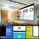 ESMART MIROLO Professionelle Projektionsleinwand, manuell, 332 x 187 cm (150 Zoll), 16:9, Heimkino, Rollo, LCD, LED