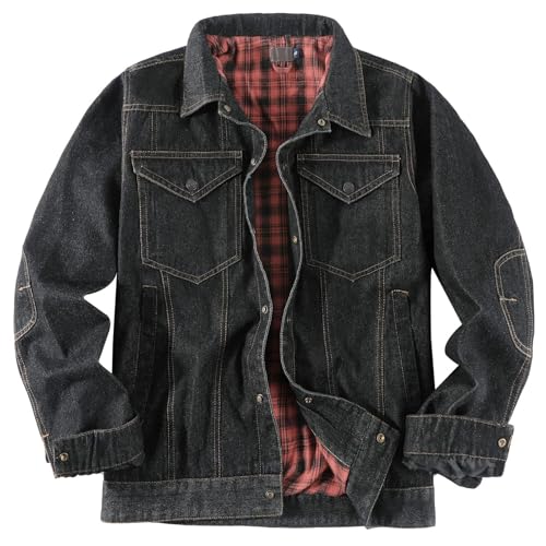 Veste chemise en jean cargo homme manteau de travail automne style western