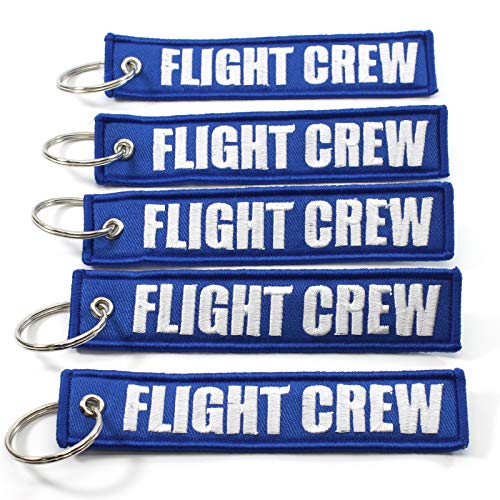 FLIGHT CREW - Blue / White - 5pcs Keychains by Rotary13B1