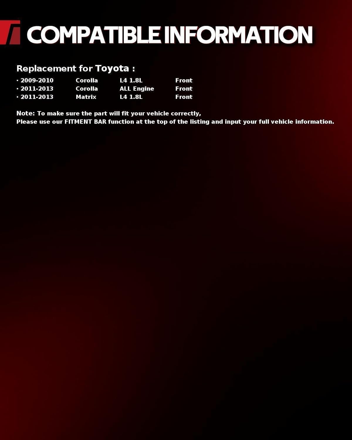 Torchbeam Front Struts Assembly Shock & Sway Bars End Links Compatible with Toyota Matrix 2011-2013 1.8L Struts and Shocks Absorber Complete Assembly 472597,472600