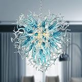Longree Luxury Chandeliers Modern Hand Blown Glass Art Chandelier Ceiling Light Hanging Pendant Chan
