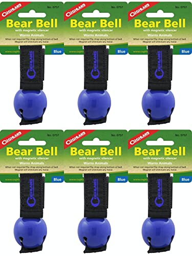 Coghlan's Bear Bell with Magnetic Silencer - Blue (6-Pack)