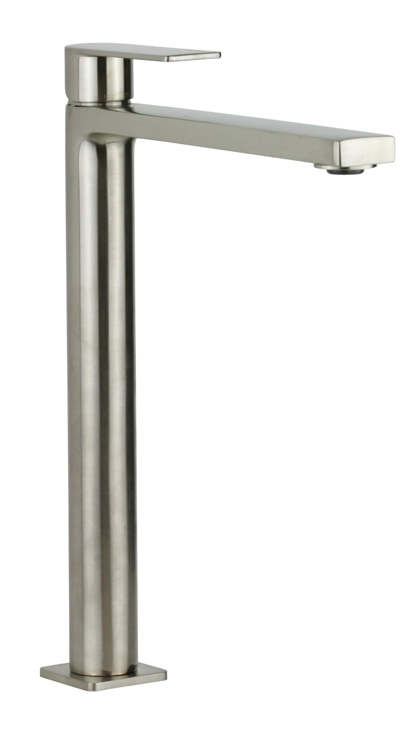 PAFFONI Rubinetteria - Miscelatore lavabo Canna Alta in Colore Acciaio Spazzolato Tango TA081ST - RUB11638 - Steel Looking, Senza piletta di Scarico
