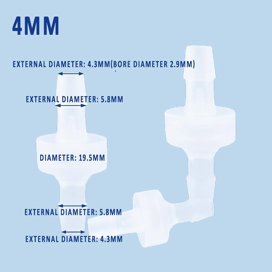 Sourcing Map 12mm (1/2") Fuel Check Valve, Non-Return One Way Check Valve, Aluminum Alloy Control Accessories For Petrol, Diesel, Gas, Oil, Air, Water, Blue