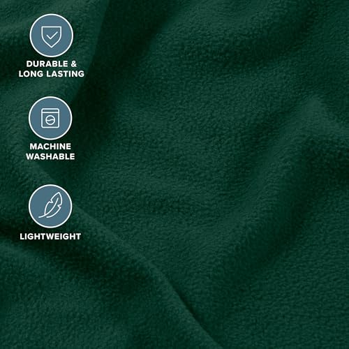 Image of Bare Home Super Soft Fleece Sheet Set (Queen, Forest Green) | Extra Plush Polar Fleece, No-Pilling Bed Sheets, All-Season, Cozy Warmth, Deep Pockets 6 to 15 Inches