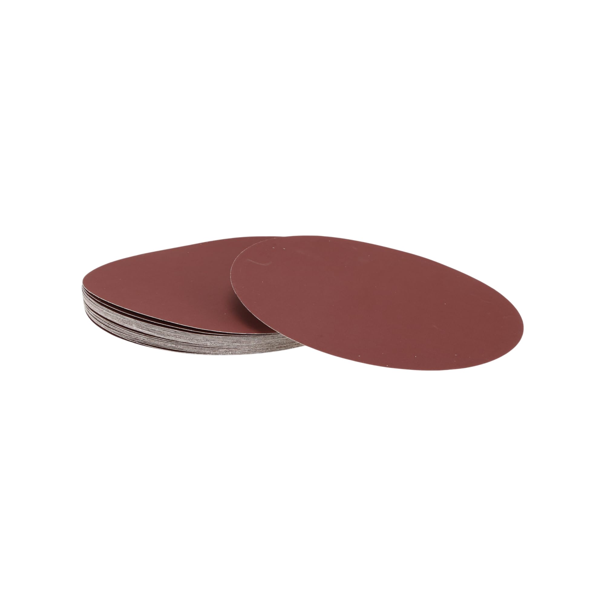 Hihaha 30 Pcs Round Sandpaper 600 Grit Hook and Loop Sanding Sheets Universal for Automotive Refinishing Woodworking 300x300mm Aluminum Oxide Red