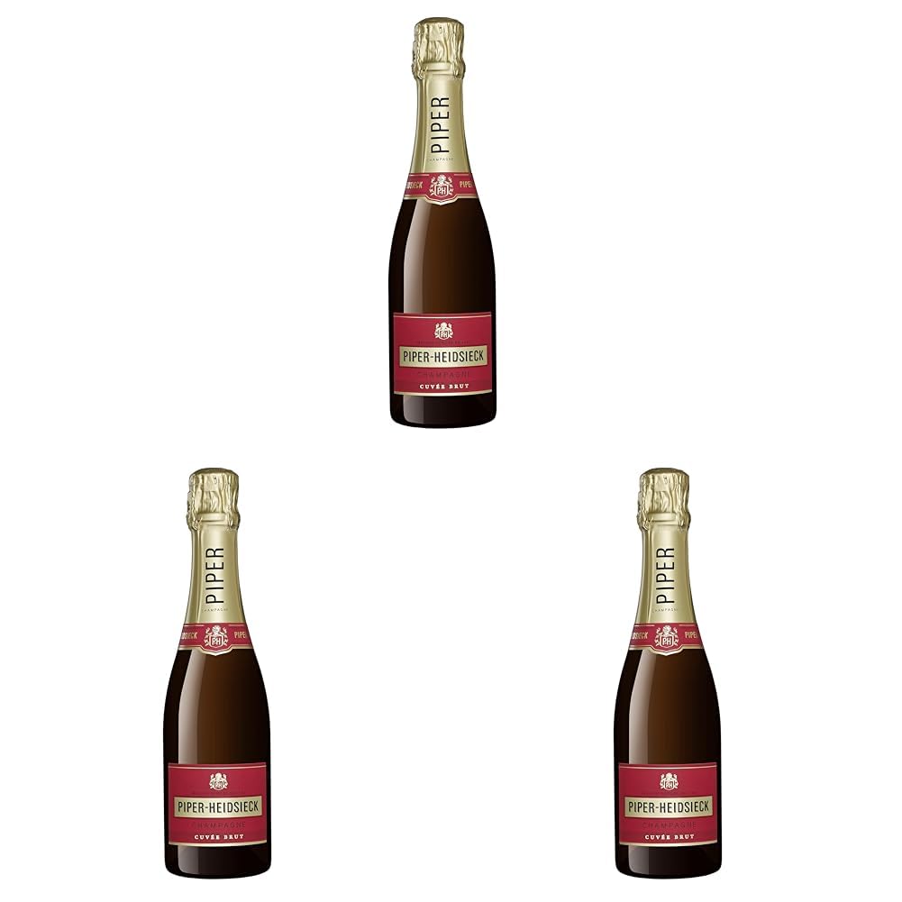 Piper Heidsieck Champagne Cuvée Brut - Benjamín 20 cl (Paquete de 3)