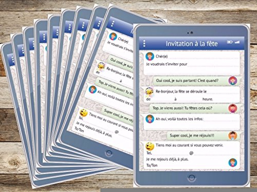 Edition Colibri (10730 FR Invitations en Français Tablette: Lot de 10 Cartes d'invitation rigolotes avec Message… - Image 4