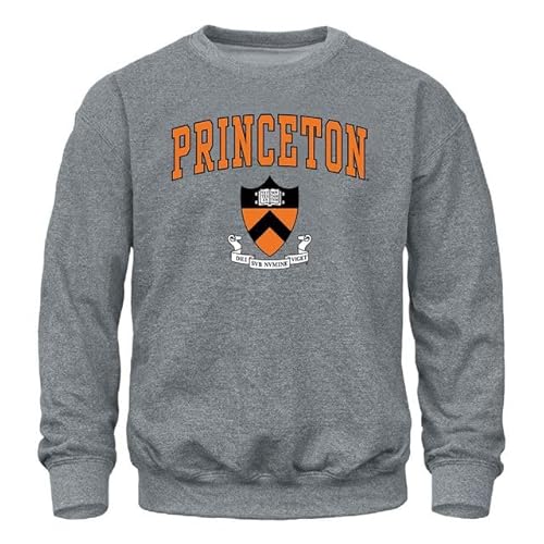 Barnesmith Princeton University Tigers Crewneck Sweatshirt, Heritage, Charcoal Grey, XX-Large