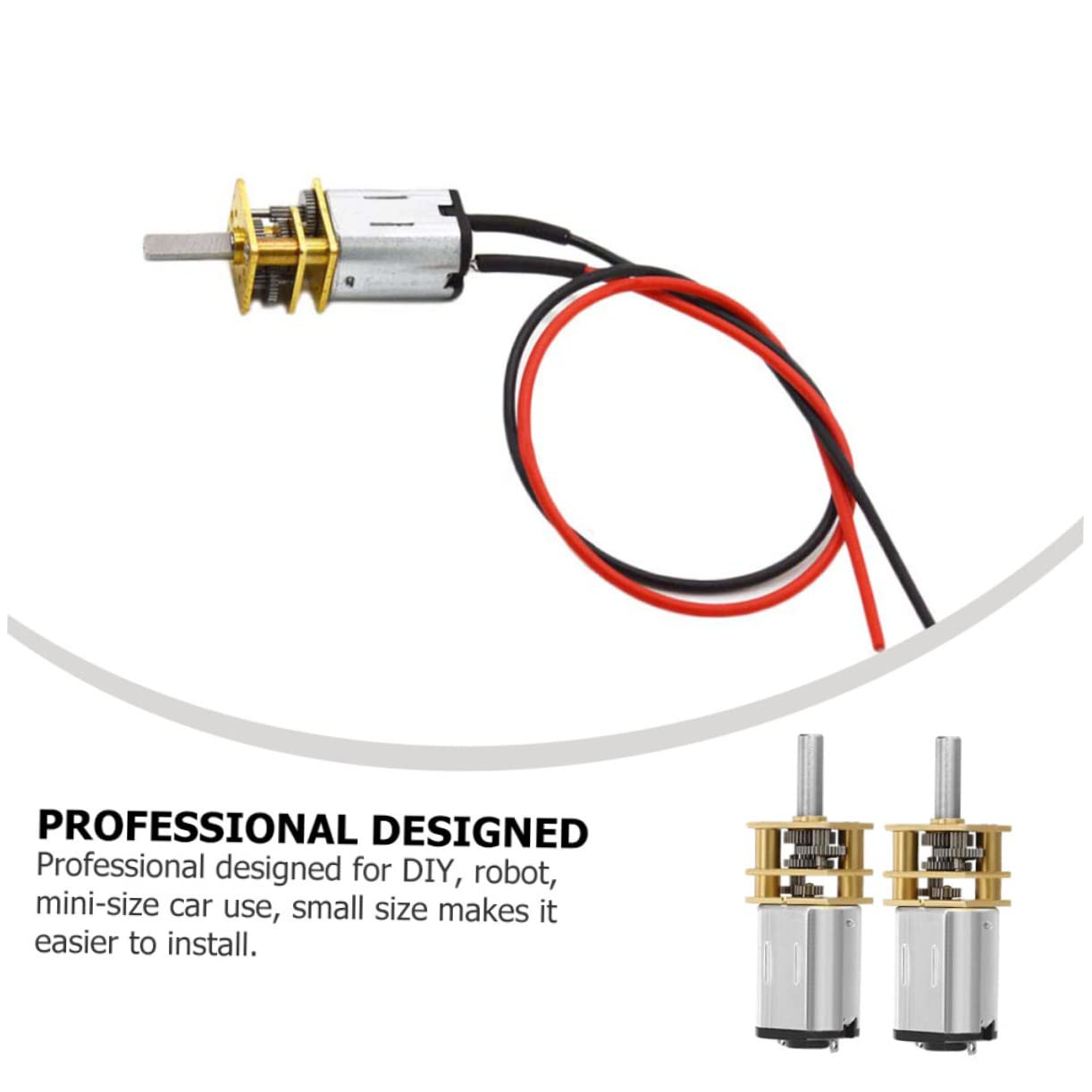 DOITOOL Dc Gear Reduction Motor 6 Pcs Mini Electric Motors 1.42X1.42X0.47In for Rc Cars Robots Diy Models and Electronic Projects with High Torque - Image 4